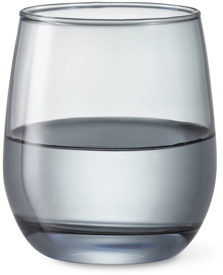 Evelyn - Glas, H 9,5 Ø 8,4 cm, 35 cl - Svart