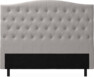 Delux Välvd - Sänggavel, 90-210 cm - Grå