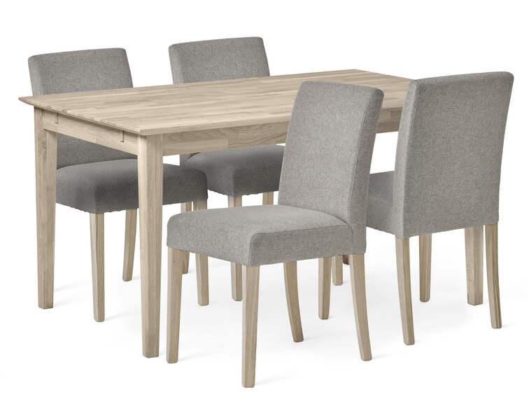 Ekerö - Matgrupp med 4 stolar Ekenäs - Vit