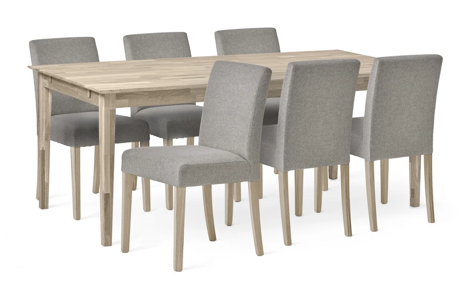 Ekerö - Matgrupp med 6 stolar Ekenäs - Vit