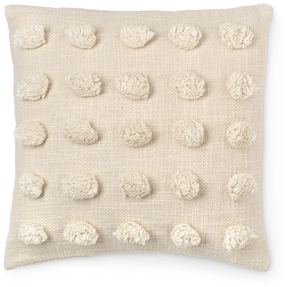 Hedda - Prydnadskudde, 45x45 cm - Beige