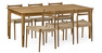 Ekerö - Matgrupp med 6 stolar Ines - Beige