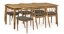 Ekerö - Matgrupp med 6 stolar Sixten - Beige