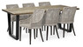Chatham - Matgrupp med 6 karmstolar Jill - Beige