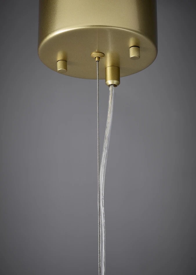Scarlett - Taklampa, H66 Ø52 cm - Gul