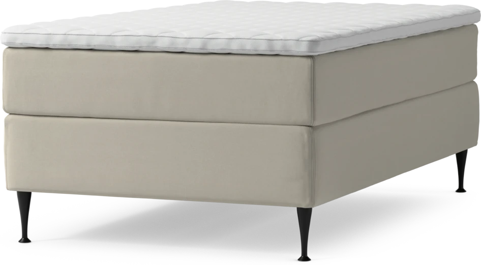 Delux Exclusive - Kontinentalsäng, enkelsäng 120 cm med bäddmadrass och sängben