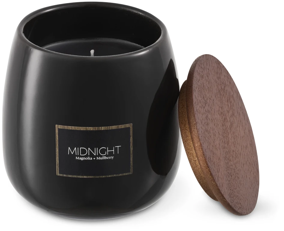 Midnight - Doftljus, Magnolia & Mullberry, brinntid 25 h - Svart