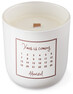 Adventstid - Doftljus, Gingerbread, brinntid 40 h - Vit