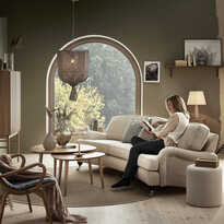 Oxford - 3-sits soffa svängd, fast klädsel - inspiration