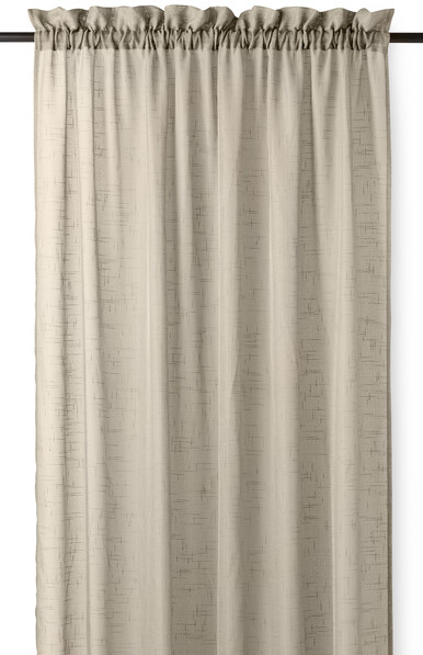 Cecilia - Gardin, 135x250 cm, 2-pack - Brun