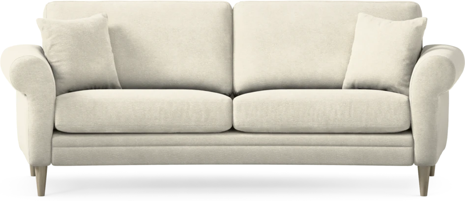 Eden - 2,5-sits soffa svängd - Vit