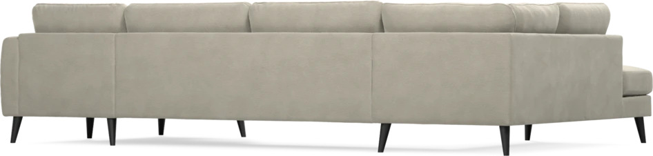 Bridge - 3-sits soffa med divan vänster och schäslong höger - Brun
