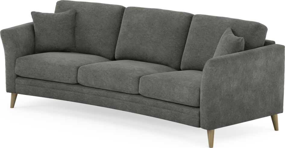 Eden - 3-sits soffa svängd - Grå