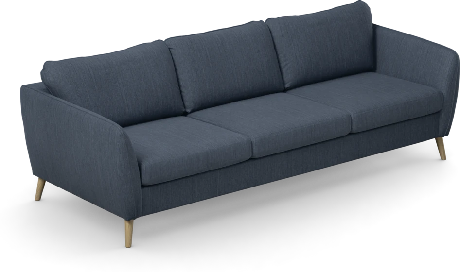 County - 3-sits soffa - Blå