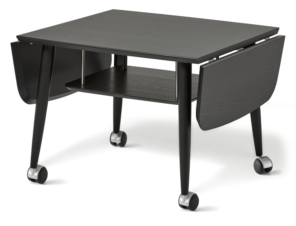 Louise - Soffbord, 70-120x70x48 cm - Svart