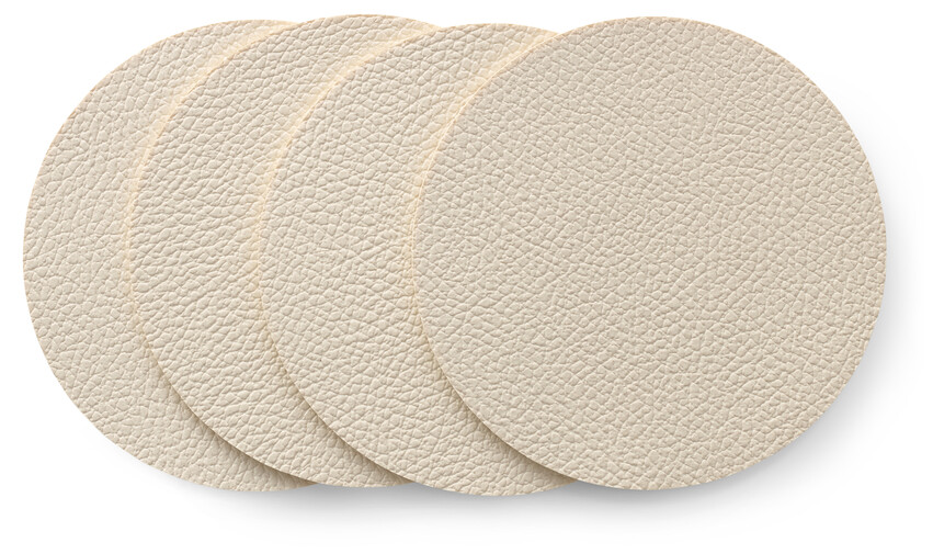 Axel - Underlägg, Ø10, 4-pack - Beige
