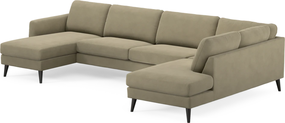 Bridge - 3-sits soffa med schäslong vänster och divan höger - Beige