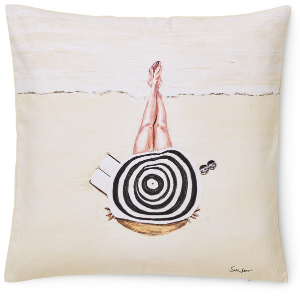 Sofia at the beach - Kuddfodral, 50x50 cm - Beige