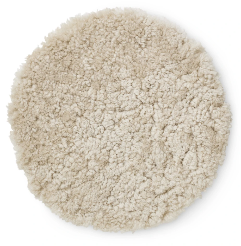Chamonix - Stolsdyna,  Ø 34 cm - Beige