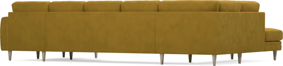 Eden - 3-sits soffa med divan vänster och schäslong höger - Gul