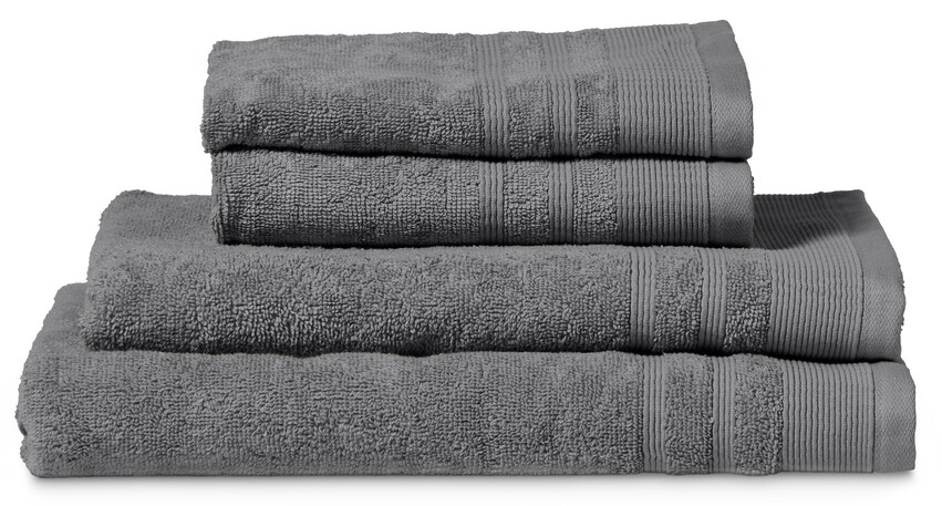 Soft - Handduksset, 2 handdukar 50x70 cm + 2 badhanddukar 70x140 cm - Grå