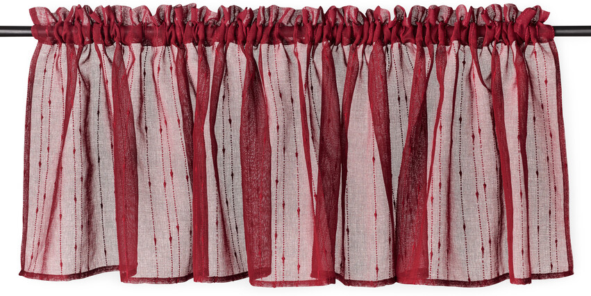 Celine - Gardinkappa, 250x50 cm - Röd