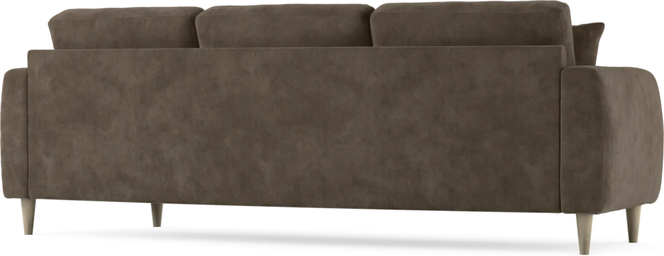 Eden - 3-sits soffa svängd - Brun