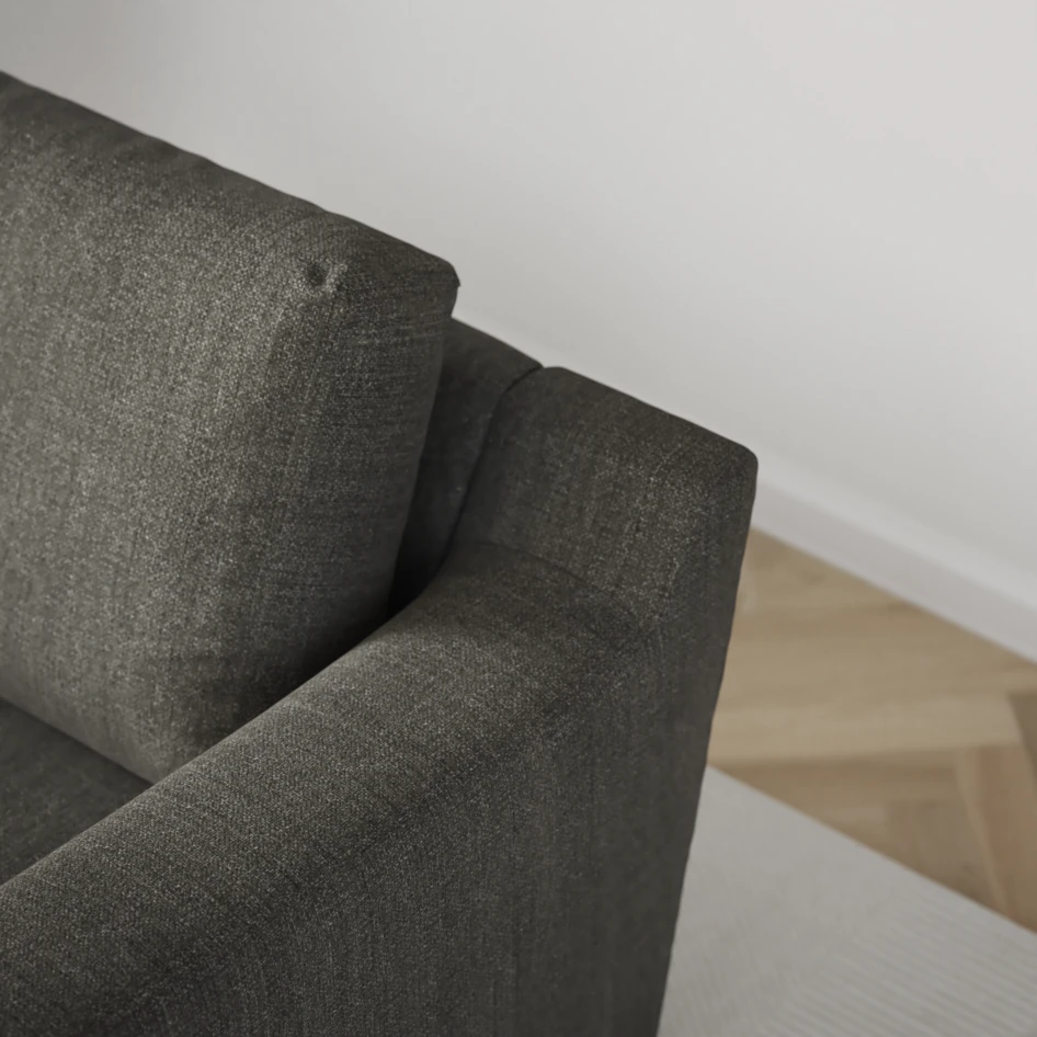 Friday - 2,5-sits soffa med divan höger - Grå