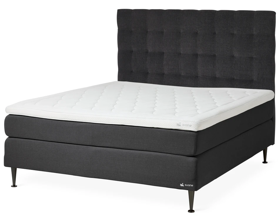 Fjord Comfort - Kontinentalsäng, dubbelsäng med bäddmadrass Comfort - Grå