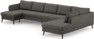 County - 4-sits soffa med schäslong vänster och divan höger - Brun