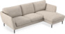 Madison Lux - 2-sits soffa med schäslong höger - Vit