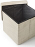 Marja - Sittpall, B 38 cm, linnetyg - Beige