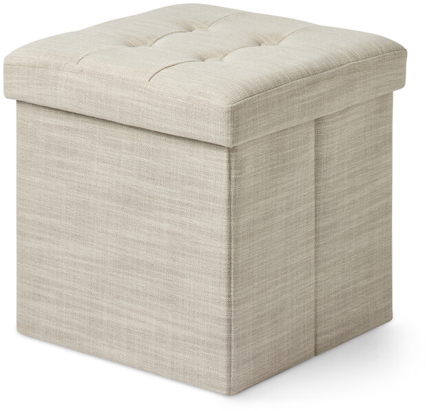 Marja - Sittpall, B 38 cm, linnetyg - Beige