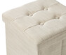 Marja - Sittpall, B 38 cm, linnetyg - Beige