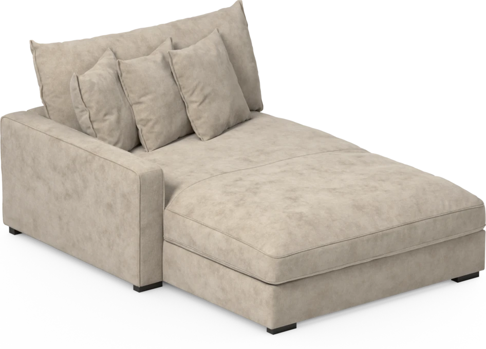 Rossi - Schäslong XL vänster - Beige