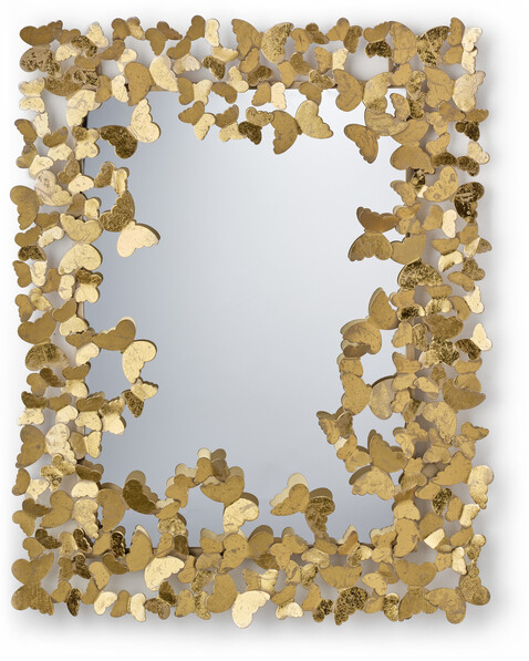 Papillon - Spegel 70x90 cm - Gul