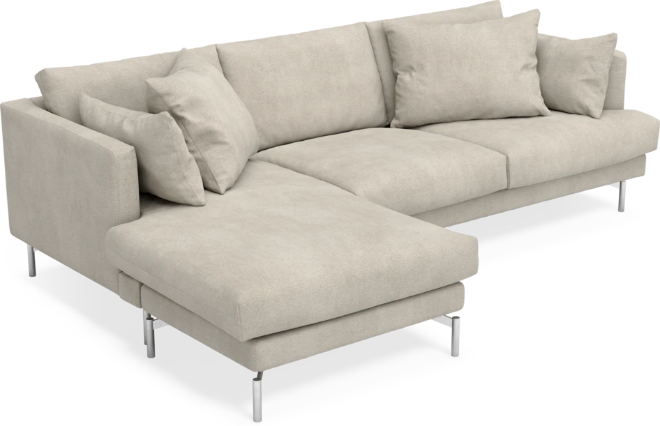 Harper - 4-sits med schäslong vänster - Beige