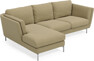 Madison Lux - 2-sits soffa med schäslong vänster - Gul