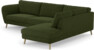 Madison Lux - 3-sits soffa med divan höger - Grön