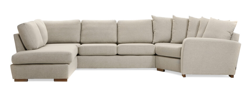Friday - 2-sits soffa med divan vänster och cosy hörn höger - Beige