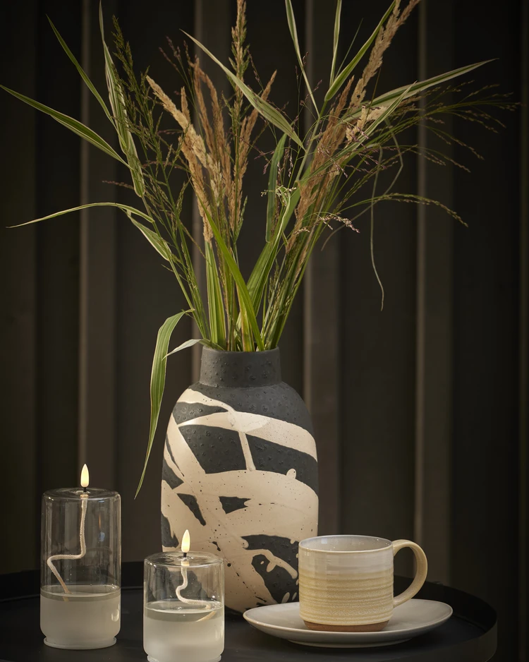 Flamme Float - LED-ljus, H 13 Ø 8 cm, timer - inspiration