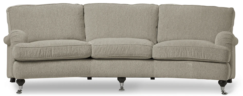 Oxford Delux - 3-sits soffa svängd, fast klädsel - Beige