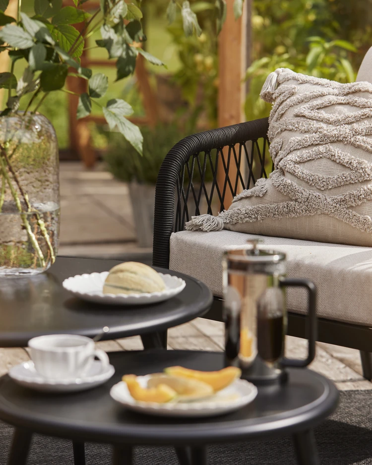 Barcelona - Utegrupp med soffa, 2 fåtöljer och bord - inspiration