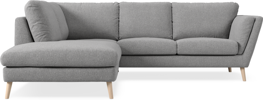 Madison Lux - 2-sits soffa med divan vänster - Grå