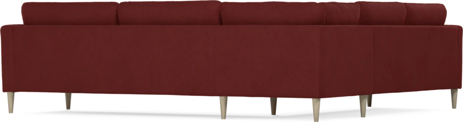 Bridge - Hörnsoffa, 2+3-sits - Röd