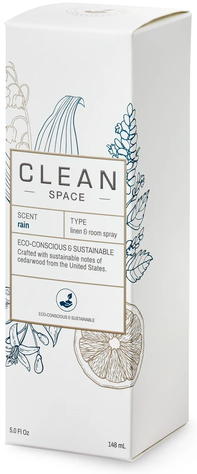 Clean Space - Rumspray, doft Rain, 148 ml - Blå
