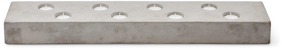 Chandelle - Ljusstake, 65x13x6, till rustikljus & värmeljus - Grå