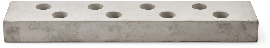 Chandelle - Ljusstake, 65x13x6, till rustikljus & värmeljus - Grå