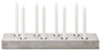 Chandelle - Ljusstake, 65x13x6, till rustikljus & värmeljus - Grå