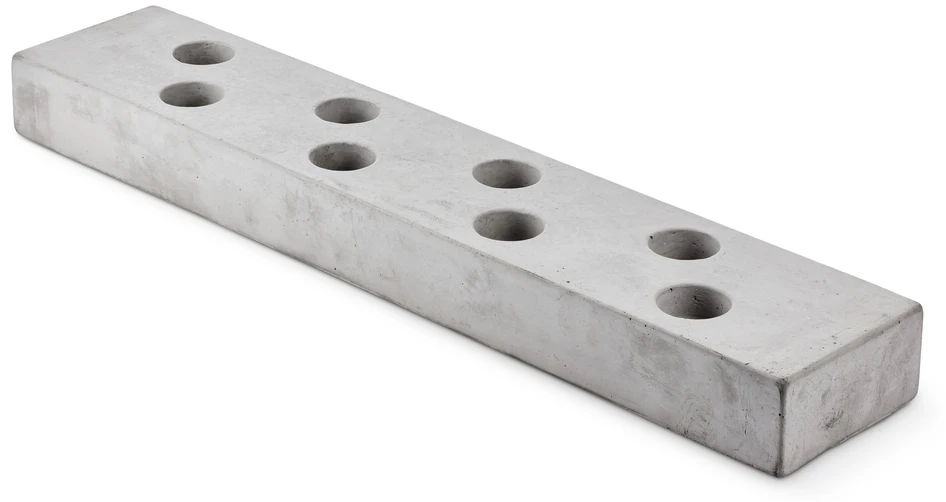 Chandelle - Ljusstake, 65x13x6, till rustikljus & värmeljus - Grå